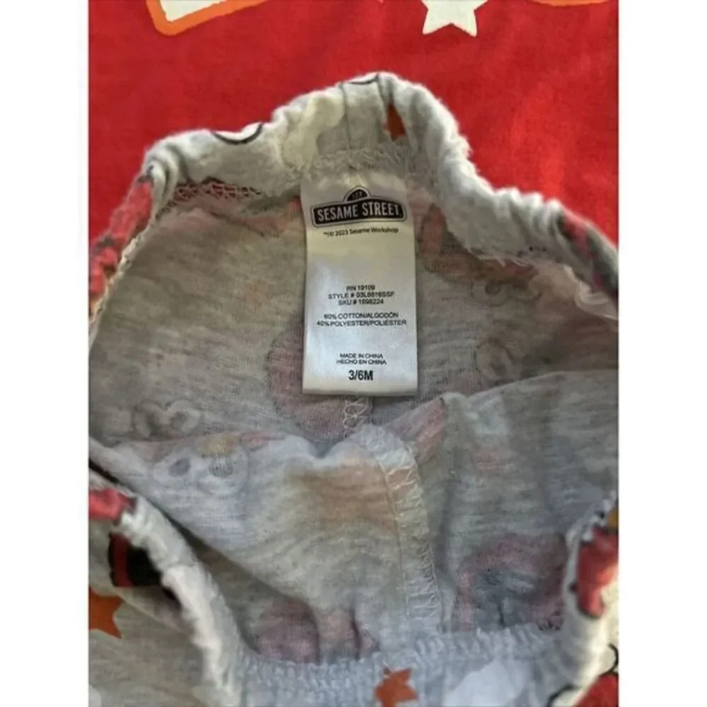 Sesame Street ELMO Boys Newborn 3-Piece Set,‎  3-6M Pants, Shirt, Hat